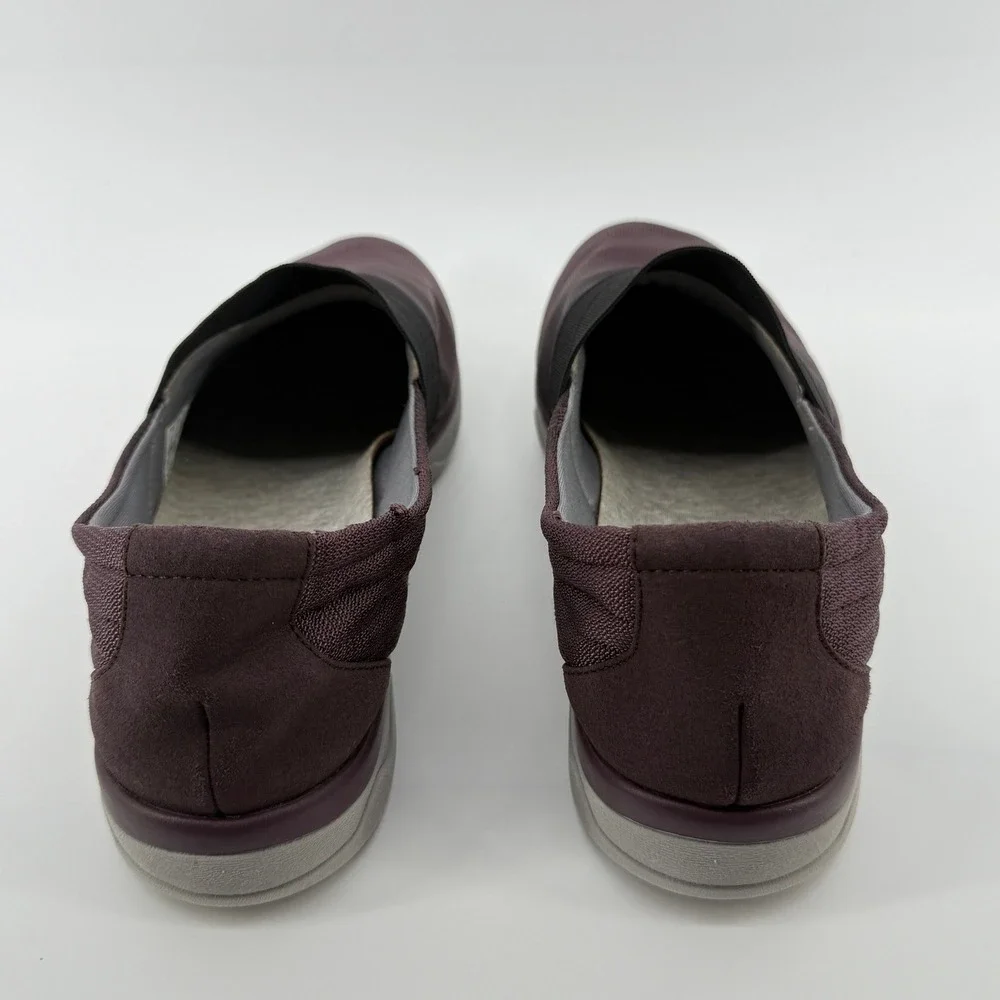 Clarks Cloudsteppers McKella‎ Brynn Slip On Casual Shoes Purple Women 11.5 WIDE